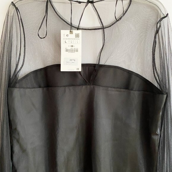 NEW WITH TAGS: Zara Top - Size Large - Picture 3 of 3
